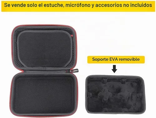 Vista 5 de RLSOCO Funda para sistema de micrófono inalámbrico Go II/RODE Wireless GO (Negro)