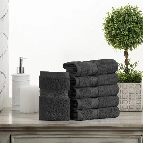 Vista 121 de BNM Toallas de Algodón Egipcio de Peso Pesado, Ideales para Baño, Ducha, Spa, Hotel, 800 GSM, Toallas Faciales/de Aseo, Toallas de Mano, Toallas
