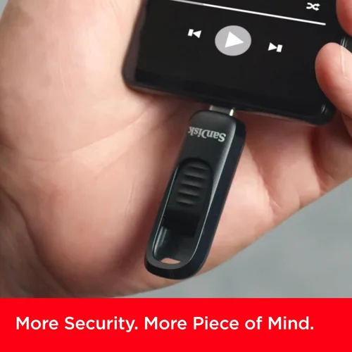 Vista 6 de SanDisk Unidad flash USB tipo C Ultra Slider de 64 GB - Hasta 300 MB/s, USB 3.2 Gen 1, conector retráctil - SDCZ480-064G-G46