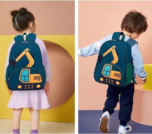 Vista 2 de LOIDOU Mochila para niños y niñas, mochilas preescolares para niños, bolsas escolares para jardín de infantes, juego de mochila para niños pequeños