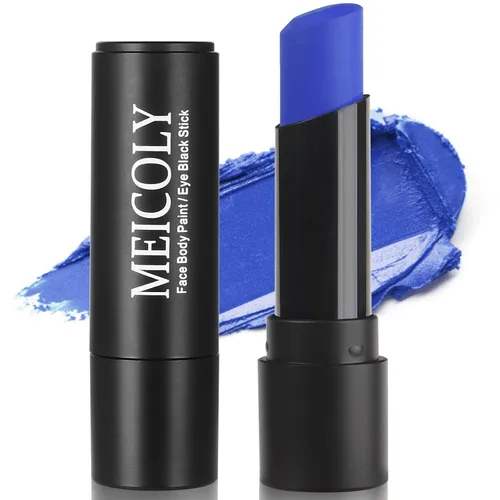 Vista 18 de MEICOLY Pintura facial negra, barra negra para ojos para deportes, béisbol, softbol, fútbol americano, lacrosse, fácil de colorear atletas