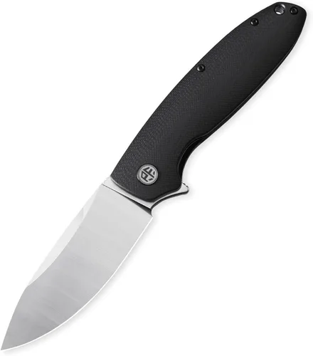 Vista 9 de Petrified fish PFB01 Terra,3.54" D2 Hoja de acero, Micarta Handle Flipper Liner lock Cuchillo plegable (verde)