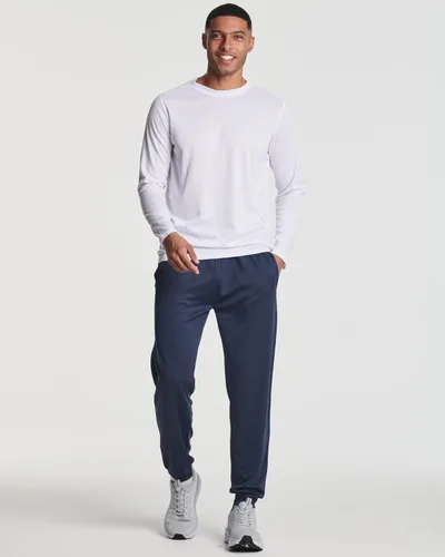 Vista 5 de Real Essentials Paquete de 3 pantalones deportivos de malla Tech para hombre con bolsillos (disponibles en tallas grandes y altas)