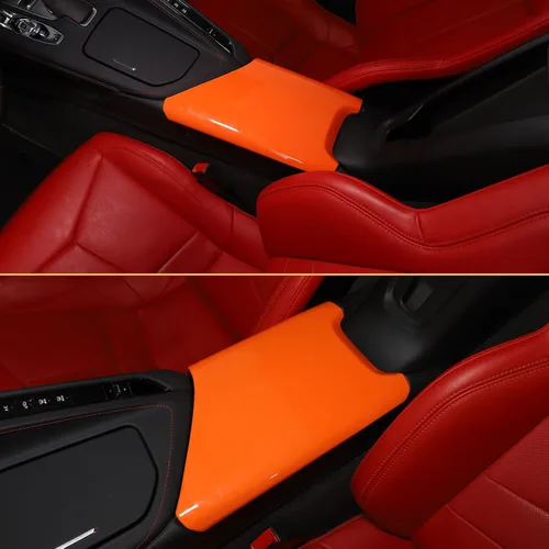 Vista 7 de CHEAYAR Funda para Reposabrazos de Interior de Coche, Caja de Consola Central Compatible con Chevrolet Corvette C8 2020-2023, Cubierta de Protección