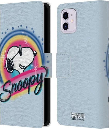 Vista 8 de Head Case Designs Funda de piel con licencia oficial de Peanuts Beach Surf Snoopy Boardwalk Airbrush compatible con Apple iPhone 11