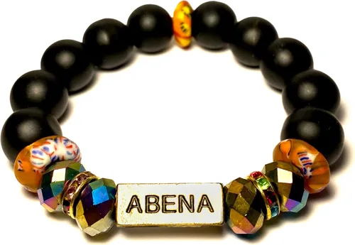 Vista 48 de Pulseras africanas tradicionales con nombre nacido en el día para mujeres de Ghana, materiales naturales, ajuste cómodo y holgado