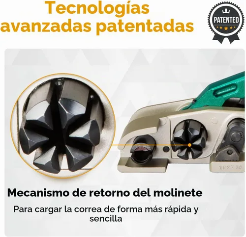 Vista 3 de IDL Packaging MUL-325 PRO Tensor resistente para flejes de cables tejidos y compuestos, ancho de correa de hasta 3/4