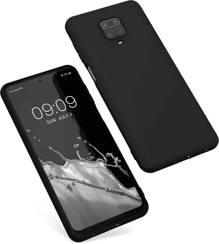 Vista 5 de kwmobile Funda compatible con Xiaomi Redmi Note 9S / 9 Pro / 9 Pro Max - Funda protectora de silicona TPU suave y delgada - Negro mate