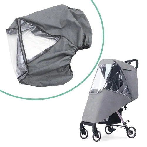Vista 8 de Tiiyee - Funda de lluvia para cochecito, protector universal de viaje para bebé Waterproof Windproof Protection Breathable Protect from Dust with