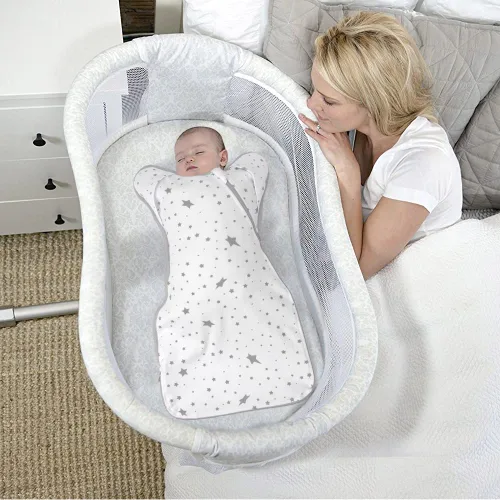 Vista 7 de Saco de dormir para bebé de algodón orgánico swaddles 3-6 meses recién Lucky Star