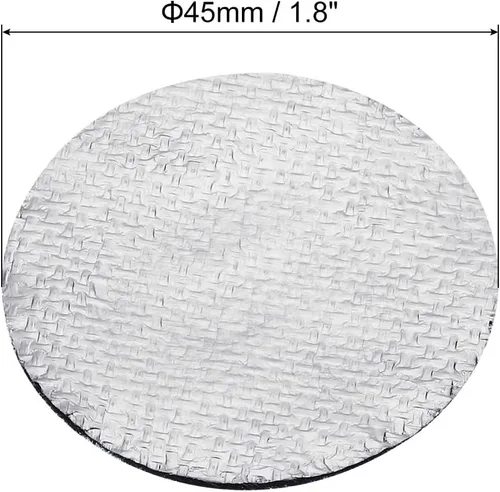 Vista 2 de PATIKIL Almohadilla de quemador de incienso de 1.8 pulgadas de diámetro, paquete de 20 soportes de incienso de aluminio negro para recoger cenizas