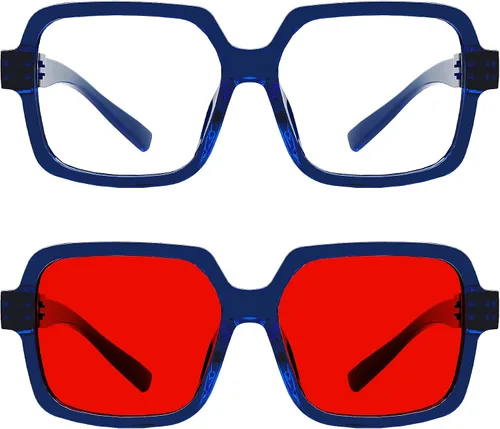 Vista 232 de Eyekepper Gafas de luz azul para hombre y mujer, paquete de 6 lentes Pilot Paquete de 6 color mezclado