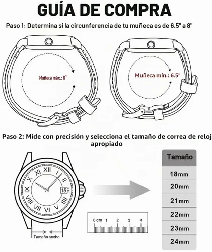 Vista 6 de Ritche Correas de Reloj de Cuero de Liberación Rápida Regalo de Navidad, Correas de Reloj Genuinas para Hombres y Mujeres, Correa de Reloj de Cuero