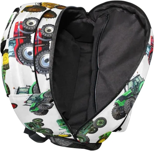 Vista 4 de XDMXY Reciclaje de basura para camiones de basura mochila de tractor para niños y niñas, mochilas escolares para niños, bolsa de viaje, 23041209