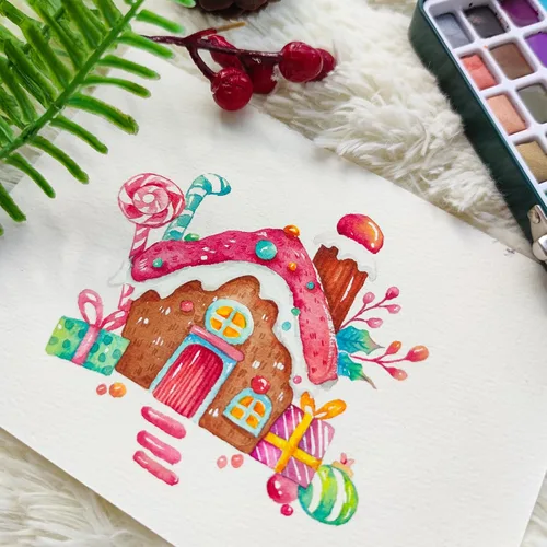 Vista 6 de Artecho Juego de pintura de acuarela de 50 colores, juego de acuarela de viaje con papeles de acuarela y pinceles, ideal para aficionados