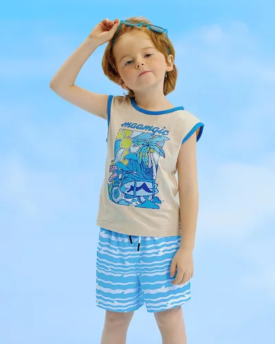 Vista 164 de maamgic Traje de baño para niños con forro de compresión elástico para niño