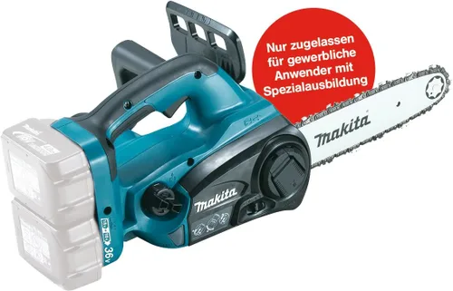 Vista 2 de Makita DUC252Z Sierra de cadena 11.8 in 18V + 18V