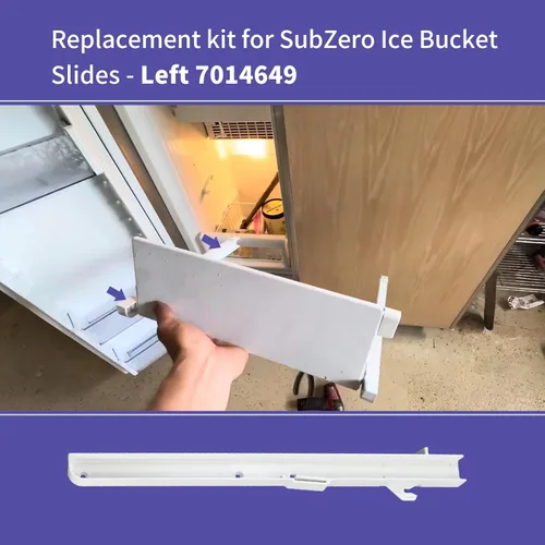 Vista 2 de Kit de recambio para diapositivas de cubo de hielo Subzero - Izquierda 7014649
