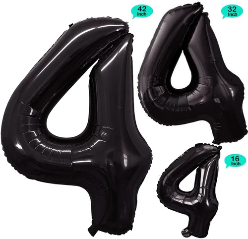Vista 245 de GOER Globos Número 10 para Decoraciones de Fiesta de 10º Cumpleaños, Globos de Helio de Papel de Aluminio Jumbo de 42 Pulgadas para 10º Aniversario