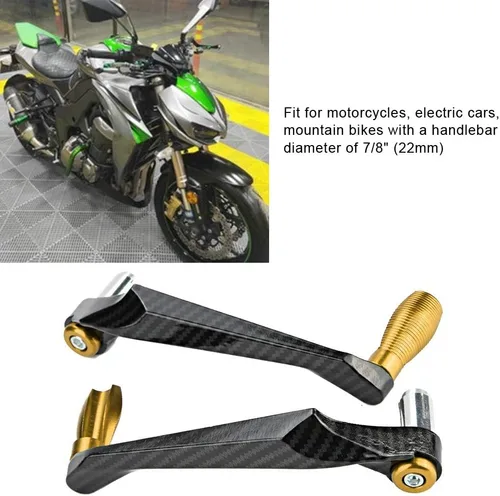 Vista 8 de KIMISS Manillar universal de aluminio CNC de 7/8 pulgadas, 0.866 in, palanca de embrague de freno para motocicleta, motocicleta, scooters, coches