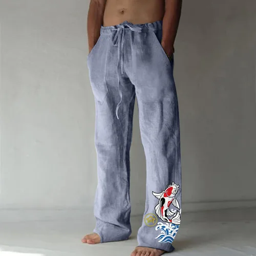 Vista 4 de SAXIGOL Mens Sweatpants,Summer Casual Loose Drawstring Pants Oversized Funny Printing Trousers 2023 Outdoor Sport Slacks