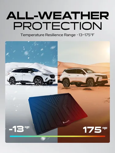 Vista 9 de YHTAUTO Alfombrillas automotrices para Ford Bronco 2021-2026 (4 puertas) TPE All Weather Car Mats, Anti-Slip & Custom Fit Floor Liners Cargo Mat