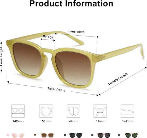 Vista 4 de SOJOS Polarized Sunglasses for Women Men Classic Vintage Style Shades
