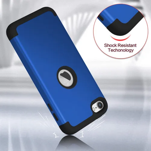 Vista 7 de IDweel Funda para iPod Touch de 7ª generación con 2 protectores de pantalla, resistente de alto impacto, a prueba de golpes, funda protectora
