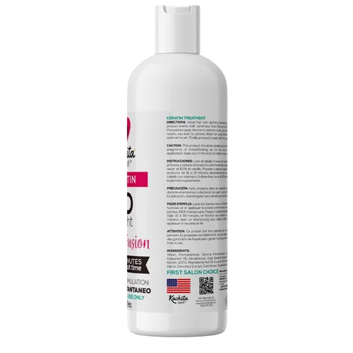Vista 5 de Kit de queratina brasileña 3D FORMULA MEJORADA Tratamiento Plisadores de Cabello Hight Bright Kachita Spell + Champú Clarify