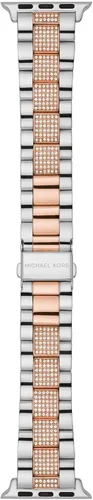 Vista 10 de Michael Kors Correa para Apple Watch; Correas de reloj inteligente de acero inoxidable para mujer; Compatible con Apple Watch 38mm, 40mm, 41mm