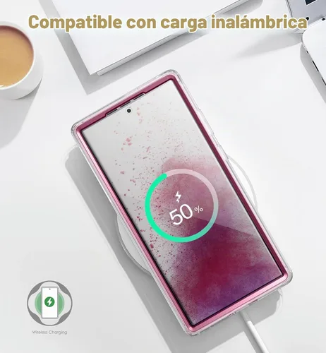 Vista 7 de SURITCH Funda para Samsung Galaxy S23 Ultra, [Protector de Pantalla Integrado] [Protección de Doble Capa] Protección Completa Resistente a Golpes