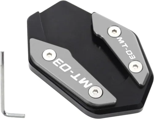 Vista 26 de Soporte de extensión lateral de pie para motocicleta para Yamaha YZF R3 R25 MT03 MT25 2019 2022 MT 03 25 R 3 25 (color: MT03 azul)