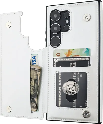 Vista 66 de ONETOP - Funda tipo cartera para Samsung Galaxy S22 con tarjetero, color negro Kickstand,ID/Cash Holder,Case Wallet with Card Slots,Double
