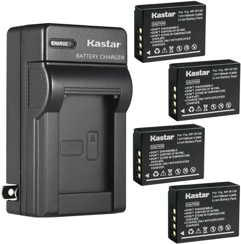 Vista 7 de Kastar Reemplazo del cargador de batería de pared de CA para Fujifilm NP-W126, NP-W126s, cargador Fuji BC-W126, Fujifilm X-H1, X-M1, X-S10, X-T1