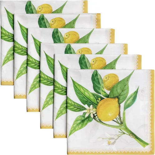 Vista 52 de Maison d' Hermine Juego de 4 servilletas de tela 100% algodón, suaves y duraderas, servilletas cuadradas reutilizables para uso diario, lavables