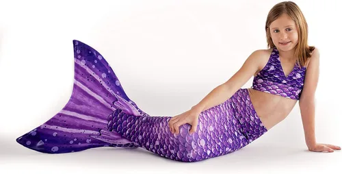 Vista 4 de Sun Tail Cola de sirena con monoaleta para natación