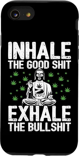 Vista 18 de Inhale Good Shit Exhale Bullshit - Weed Cannabis - 420 Case for iPhone 17