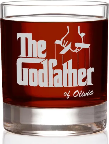 Vista 14 de The Godfather Don - Vaso de pinta grabado con texto personalizado, con licencia oficial, calidad premium, cristalería artesanal, vaso de cerveza