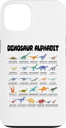 Vista 7 de iPhone 16 Alfabeto de dinosaurio - Tipos de dinosaurios - Estuche de identificación de dinosaurios