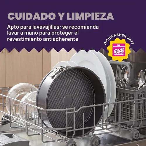 Vista 7 de Wilton Platinum - Molde para pastel de queso de 9 pulgadas con forma desmontable antiadherente, sartenes para hornear de acero inoxidable, fabricado