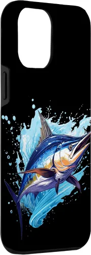 Vista 3 de Funda para iPhone 12 Pro Max con peces marinos para amantes de los pescadores y Marlin