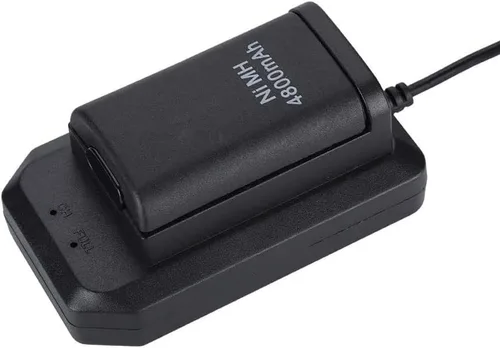 Vista 8 de Bewinner Batería recargable para Xbox 360 viene con cable de carga USB y base de carga batería recargable de repuesto de 4800 mAh batería de reserva