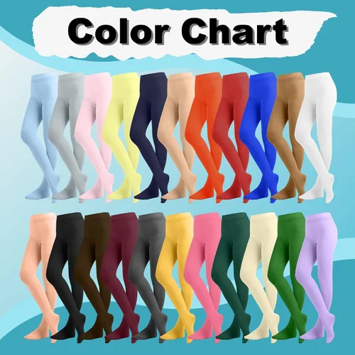 Vista 6 de EMEM Apparel Medias con pies de microfibra opacas de color sólido para mujer