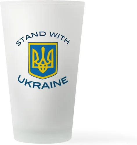 Vista 13 de CafePress Glory To Ukraine - Vaso de pinta (16 oz)