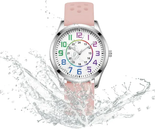 Vista 6 de RioFoior Reloj para mujer para enfermeras, profesionales médicos, estudiantes de enfermería, mujeres con 24 horas y segunda mano, esferas coloridas