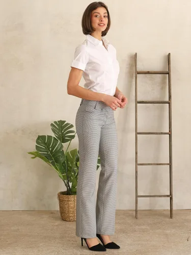 Vista 47 de Design by Olivia Pantalones de oficina de corte holgado para mujer