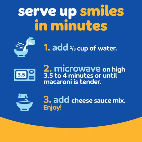 Vista 7 de Kraft Easy Mac Original Macarrones & Cheese Cena apta para microondas (6 paquetes)