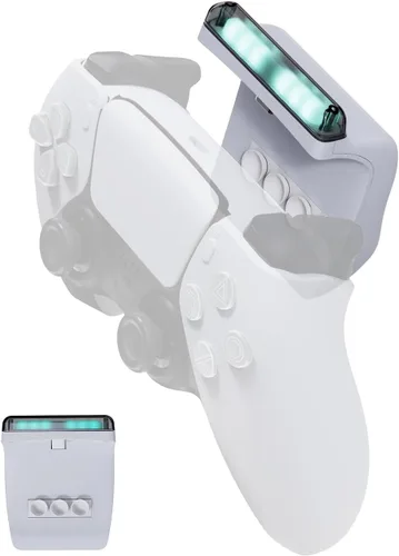 Vista 7 de Paquete de batería recargable para PS5 Controller PS5, estación de carga del controlador PS5, cargador de controlador PS5 para controlador