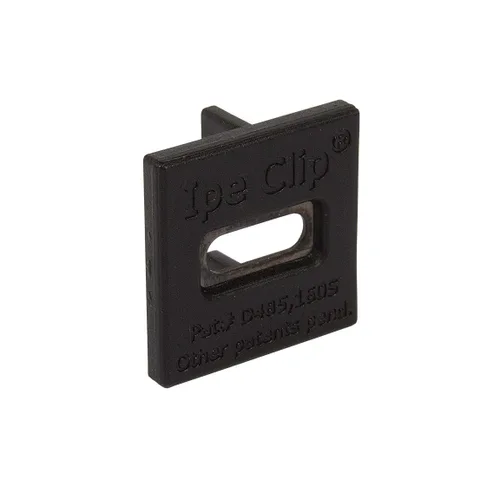 Vista 2 de DeckWise (Negro) Ipe Clip Extreme Hidden Deck Fasteners, 3/32" espaciado, incluye tornillos de acero inoxidable negro #8x2 para cubiertas AD