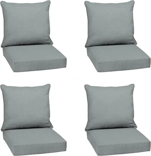 Vista 40 de Arden Outdoor Deep Seat Cushion Set, 24x24, Aqua
